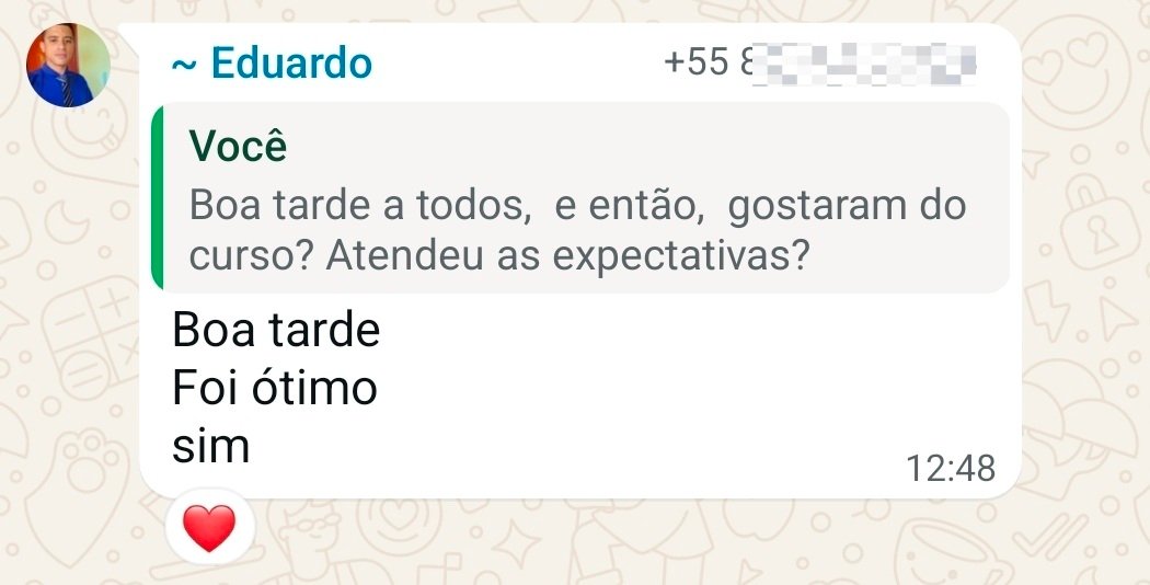Depoimento de aluno 1