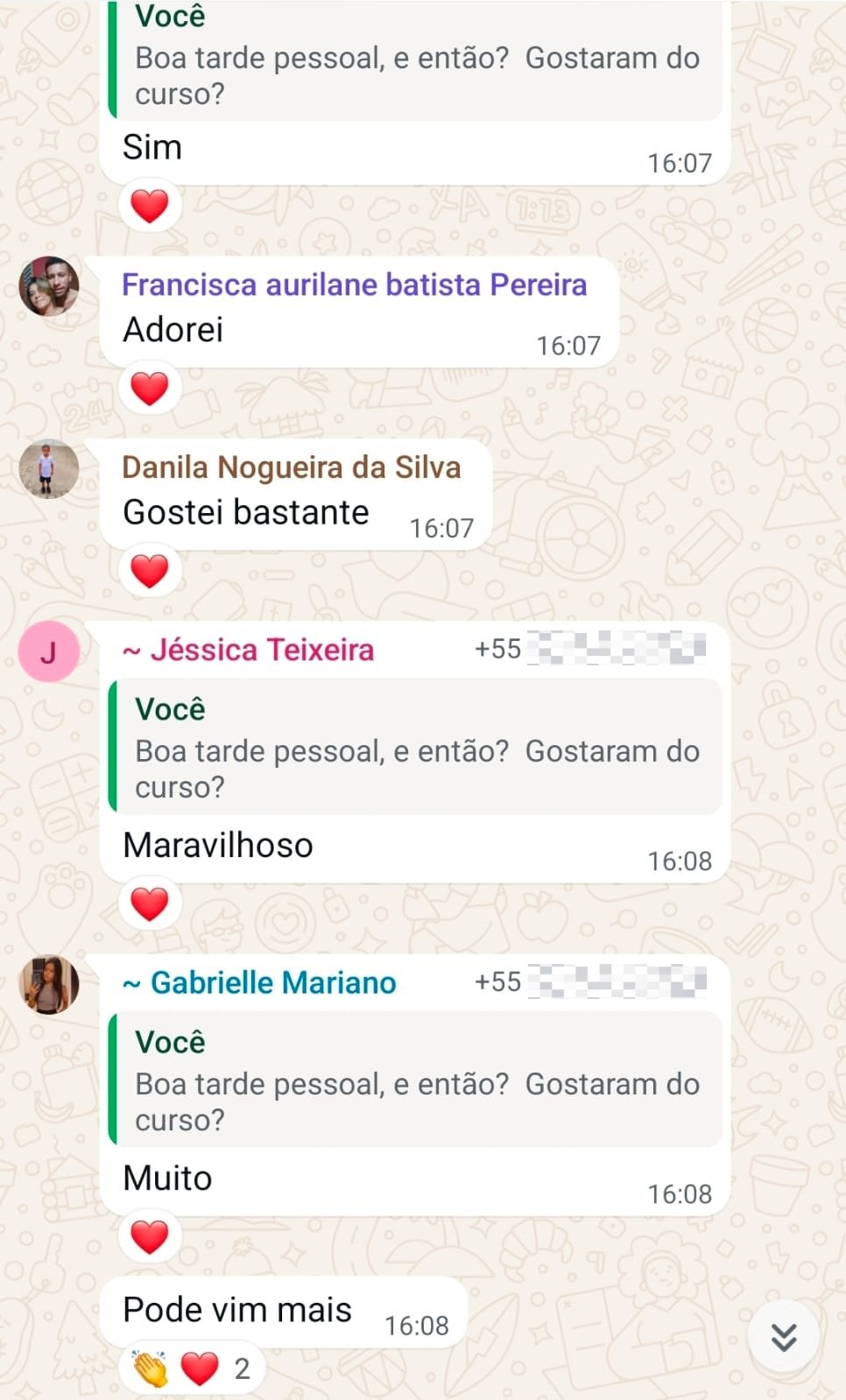 Depoimento de aluno 4